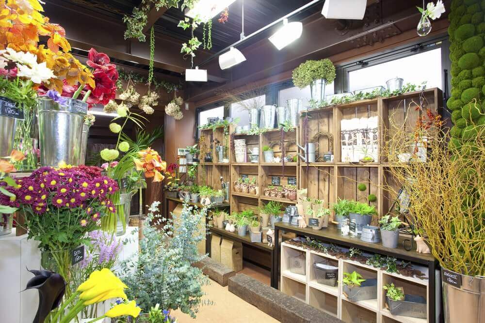 flower and plants shop in a local area