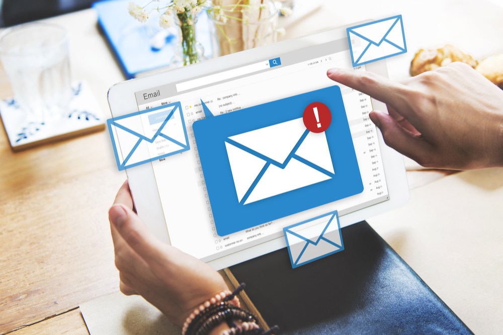 email marketing using a tablet