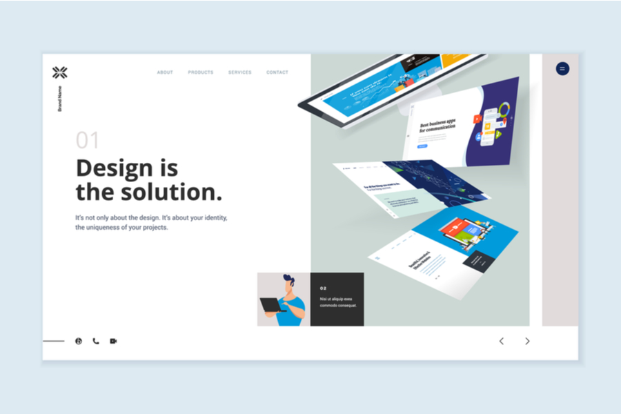 minimalist website design